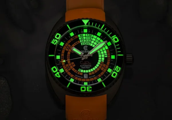 Montre plongee ocean crawler decompression timer 23