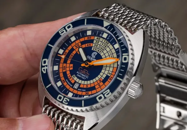 Montre plongee ocean crawler decompression timer 29