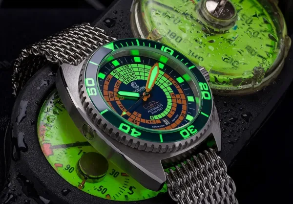 Montre plongee ocean crawler decompression timer 32
