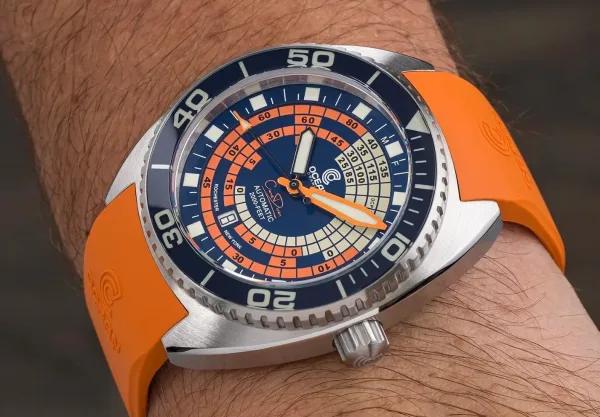 Montre plongee ocean crawler decompression timer 34