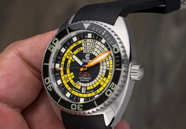 Montre plongee ocean crawler decompression timer 38