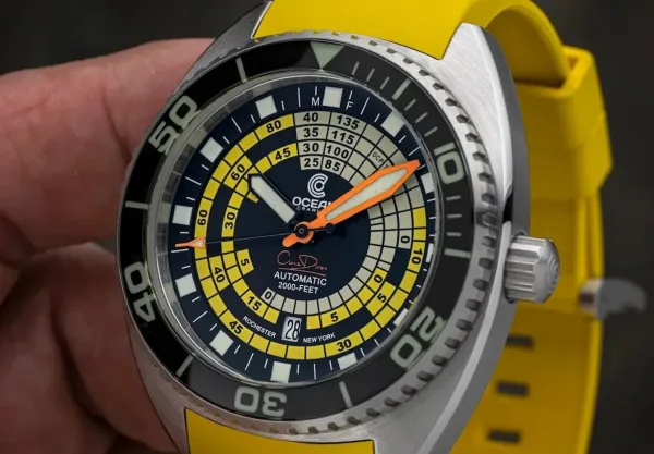 Montre plongee ocean crawler decompression timer 40