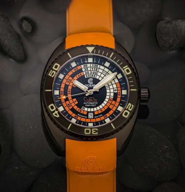 Montre plongee ocean crawler decompression timer 7