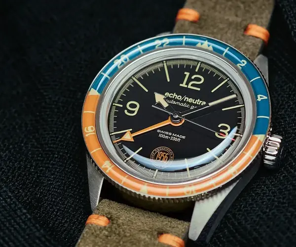 Montre aviateur Echo Neutra 1956 GMT 0