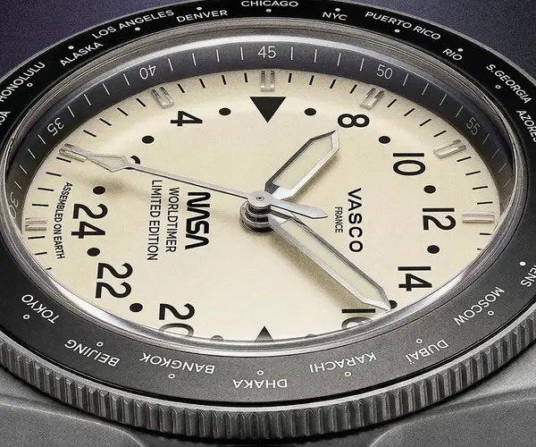 Montre aviateur Vasco NASA Worldtimer Steel 0