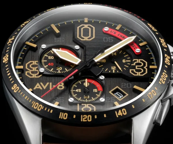 Montre aviateur avi 8 p 51 mustang blakeslee chronograph 10