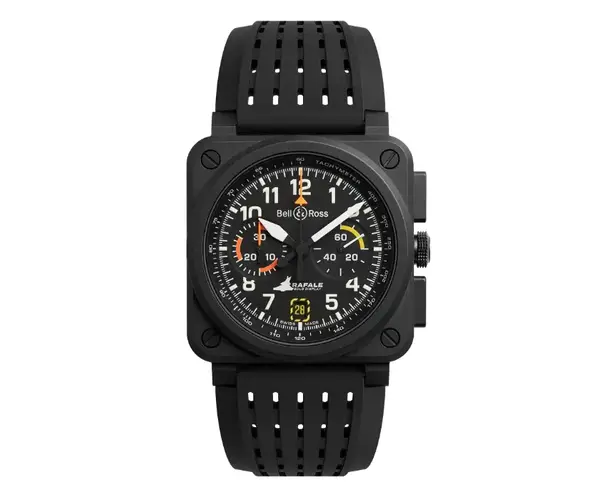 Montre aviateur bell ross br 03 chrono rafale solo display 3