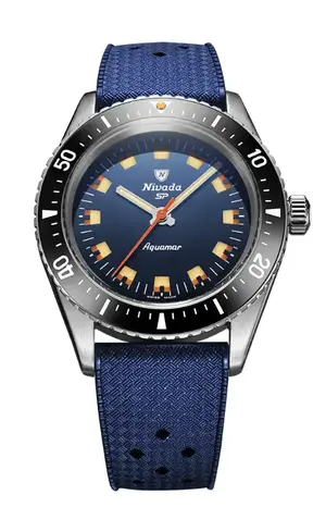 Montre Plongee Nivada Grenchen Aquamar Blue 2