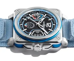 Montre aviateur Bell Ross BR X3 Patrouille de France 00