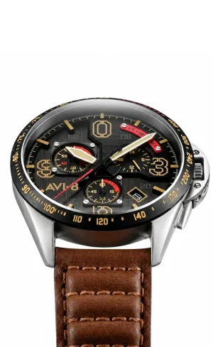 Montre aviateur avi 8 p 51 mustang blakeslee chronograph 9