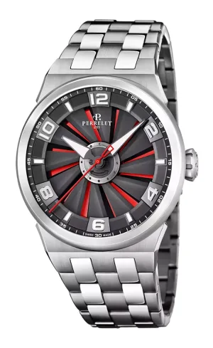Montre aviateur perrelet turbine evo stainless steel a4062 2