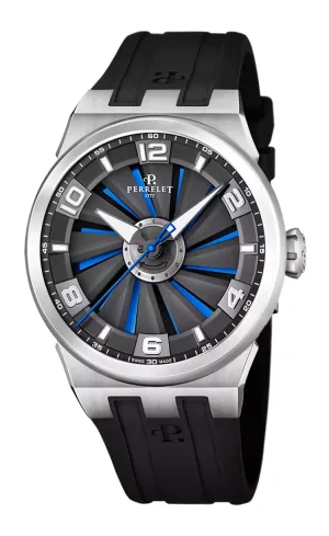 Montre aviateur perrelet turbine evo stainless steel a4062 3
