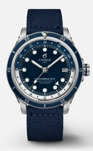 Montre plongee charlie paris concordia gmt 10