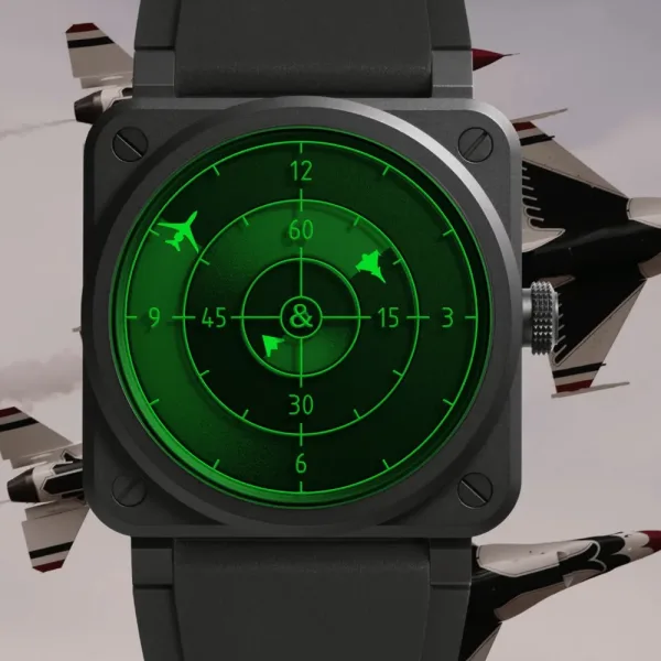 Montre aviaiteur Bell Ross BR 03 Green Radar Ceramic 0