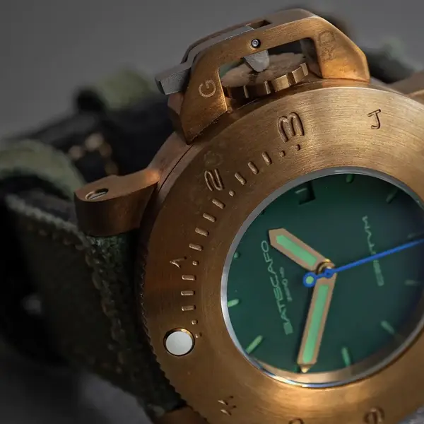 Montre de plongee BATISCAFO Green Dial Zero 45 0