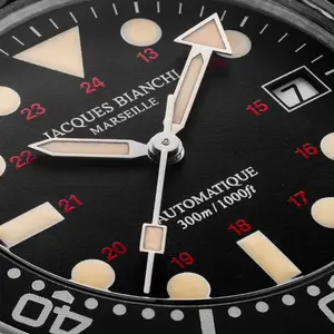 Montre Militaire Jacques Bianchi Marseille JB300 Noire 0