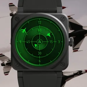 Montre aviaiteur Bell Ross BR 03 Green Radar Ceramic 0