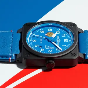 Montre aviateur Bell Ross BR 03 Patrouille de France 70th Anniversary 0