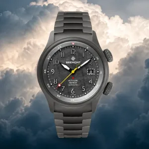 Montre aviateur bremont altitude mb meteor stealth grey 10