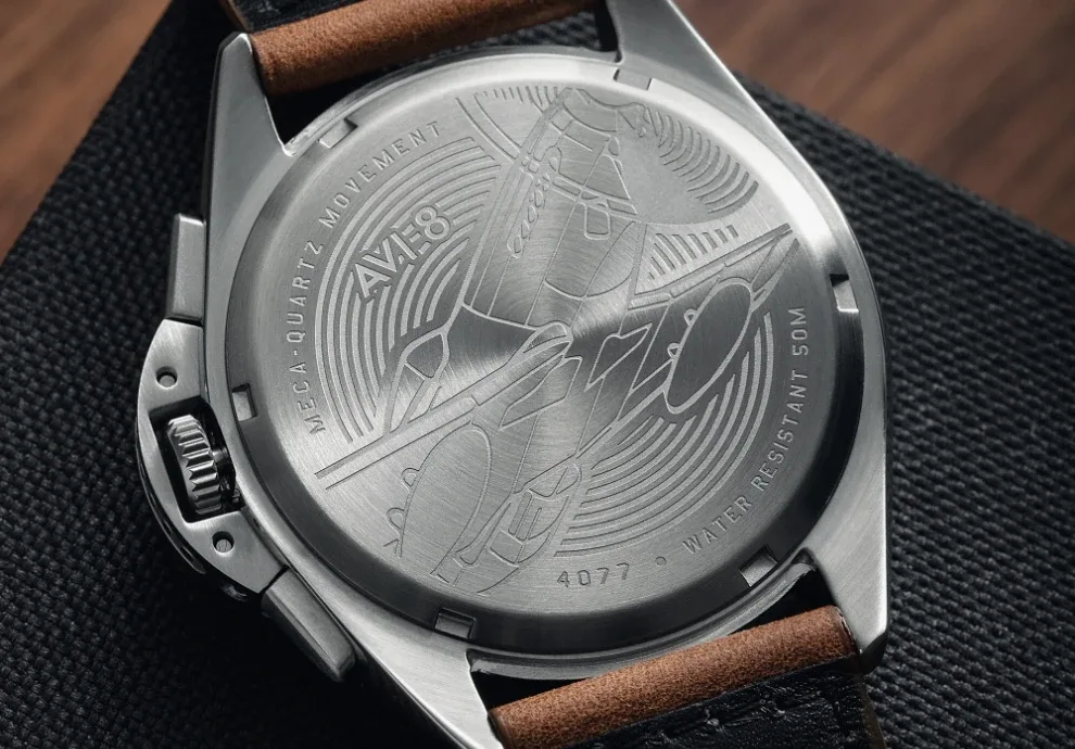 Montre aviateur avi 8 p 51 mustang blakeslee chronograph 7