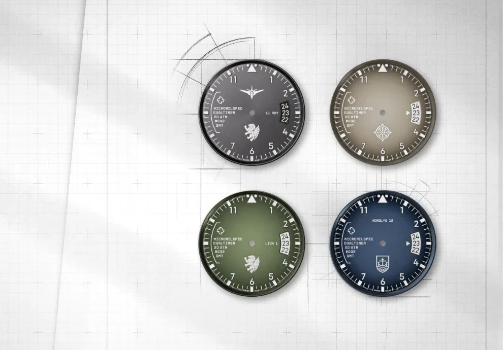 Montre aviateur micromilspec dualtimer 12