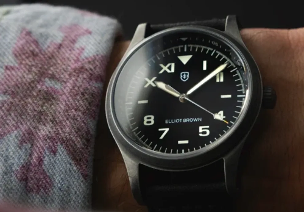 Montre militaire elliot brown arne cali noir 15
