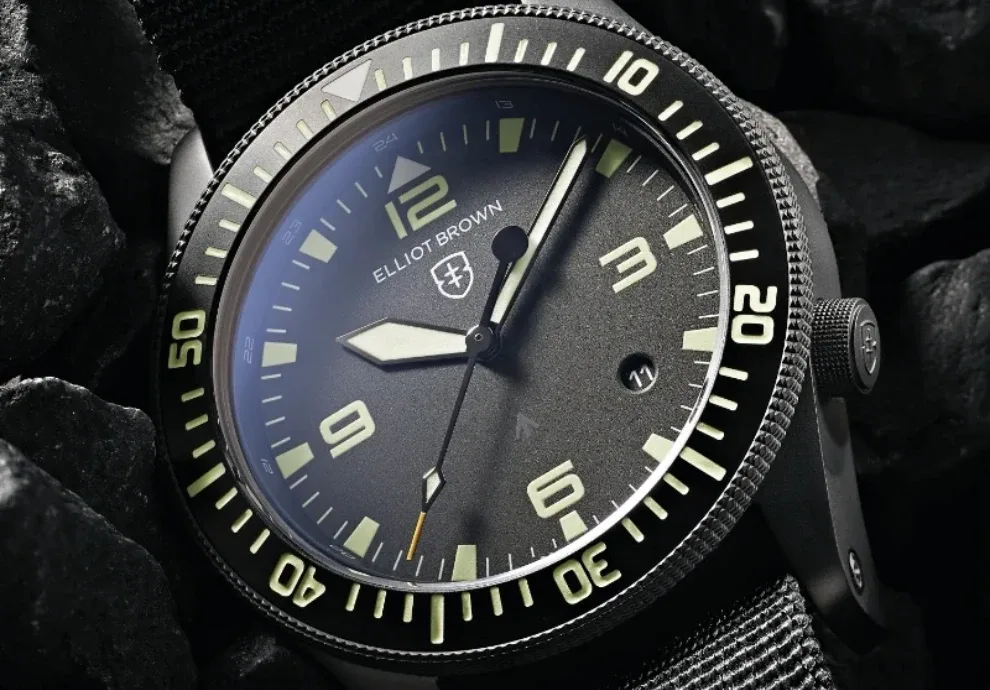 Montre militaire elliot brown holton auto gmt 16