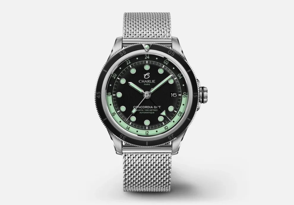 Montre plongee charlie paris concordia gmt 15