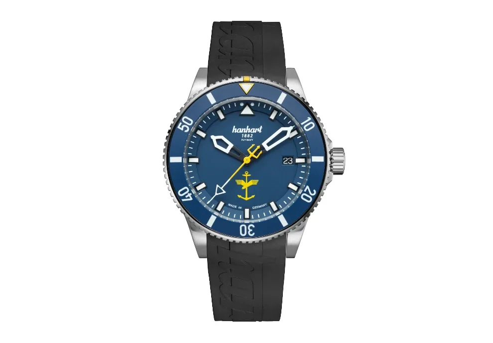Montre plongee hanhart fly navy 10