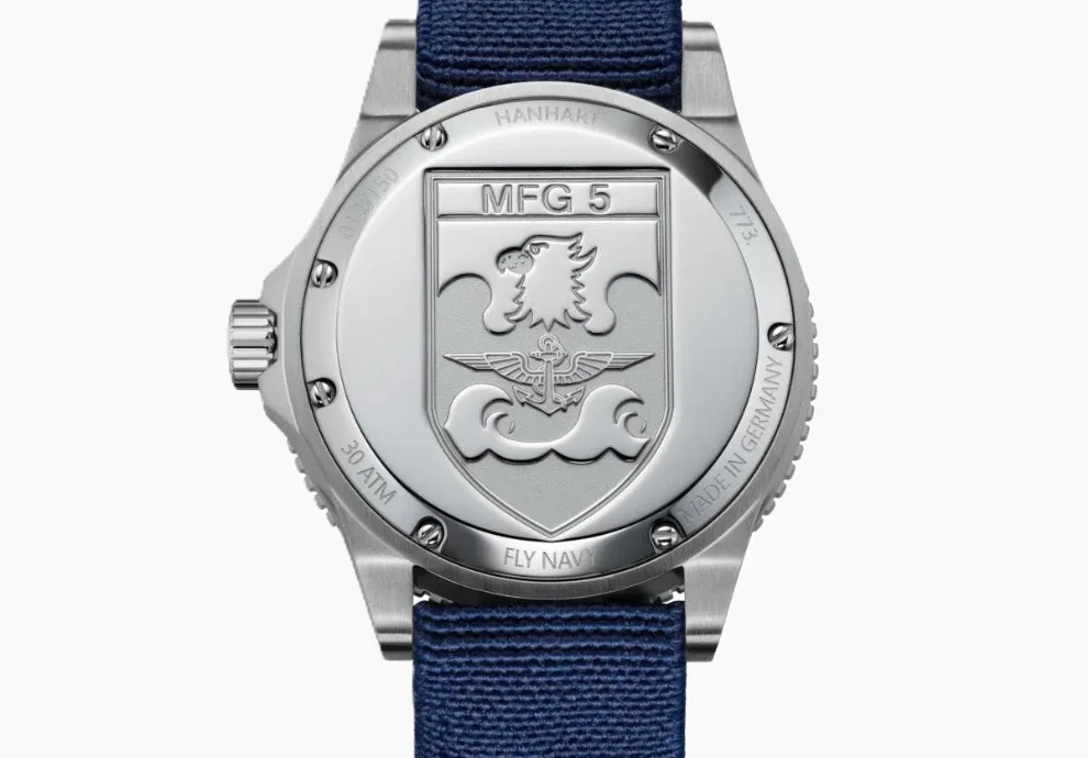 Montre plongee hanhart fly navy 11
