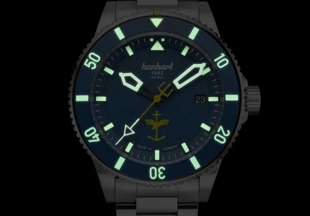 Montre plongee hanhart fly navy 5