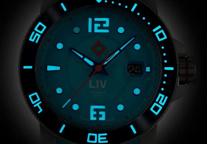 Montre LIV GX-Diver's 44mm Ocean Blue 2.0 20