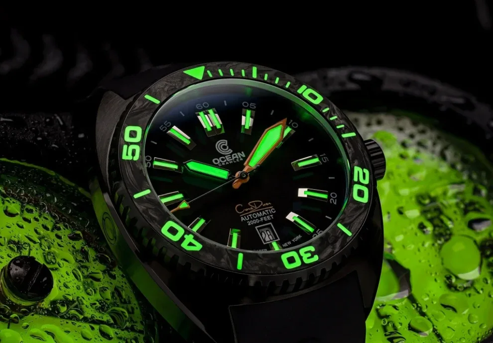 Montre plongee ocean crawler core diver black 12