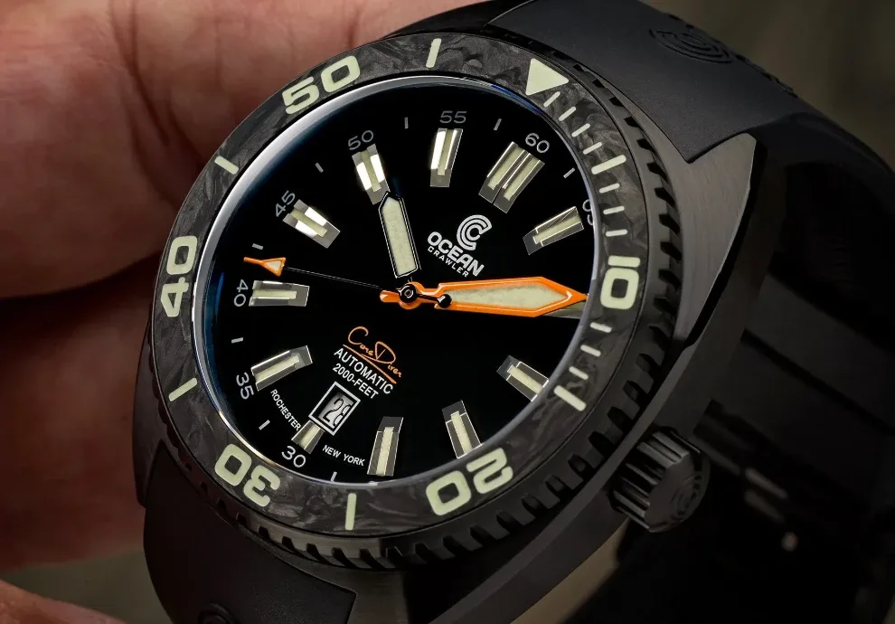 Montre plongee ocean crawler core diver black 13