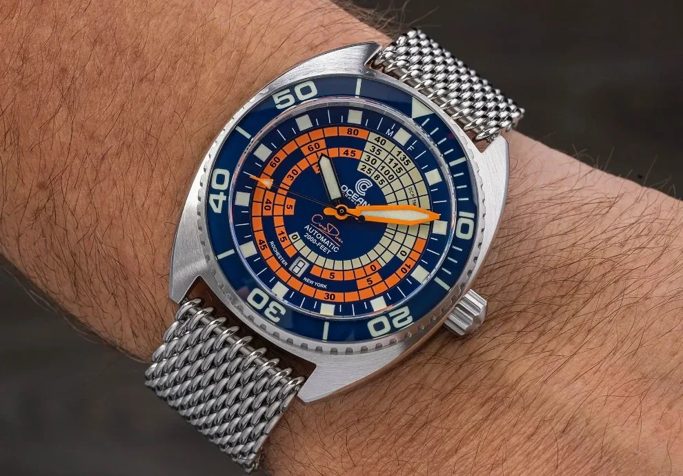 Montre plongee ocean crawler decompression timer 13