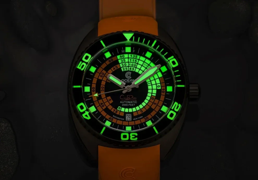 Montre plongee ocean crawler decompression timer 5
